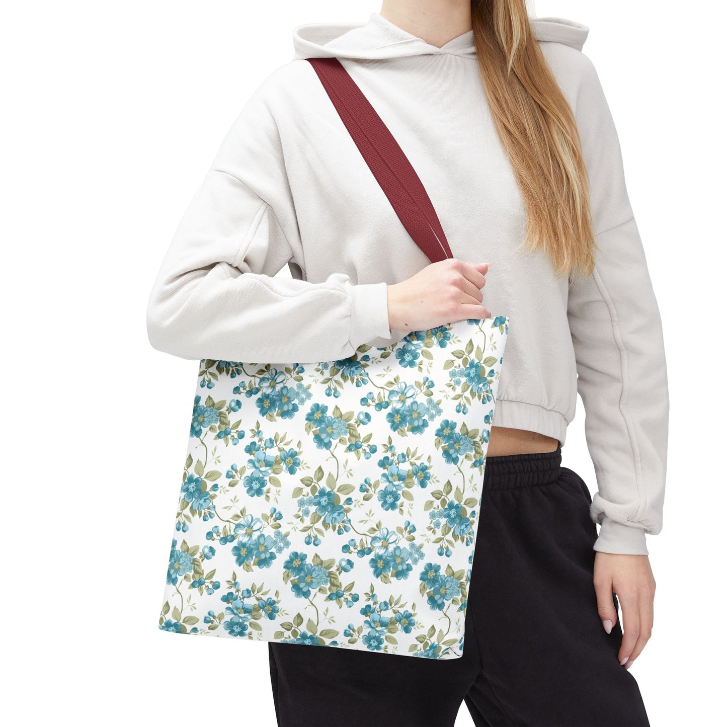 Floral Design Tote Bag | Reusable Shopping Bag, Beach Tote, Eco-Friendly Bag, Gift for Her, Travel Organizer