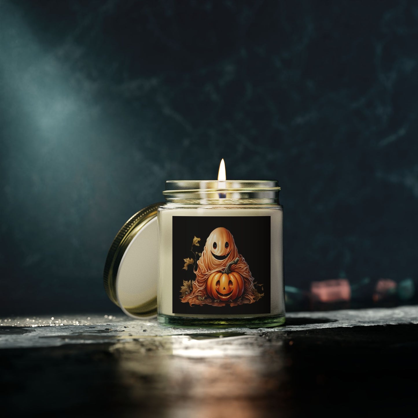 Halloween Scented Candles, Fall Decor, Cozy Home Fragrance, Pumpkin Spice Candle, Spooky Vibes, Autumn Gift