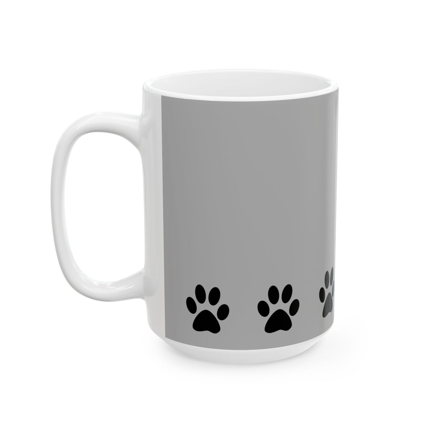 Paw Print Ceramic Mug - Ideal for Pet Lovers, Dog Owners, Animal Enthusiasts, Gift for Pet Birthdays, Cozy Coffee Moments, Kitchen Decor