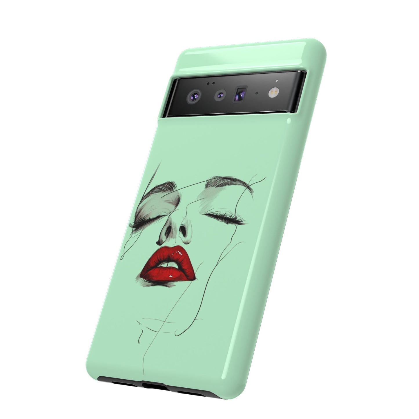 Stylish Phone Case, Artistic Phone Cover, Trendy Tech Accessory, Unique Cell Phone Protector, Gift for Her, Modern Aesthetic