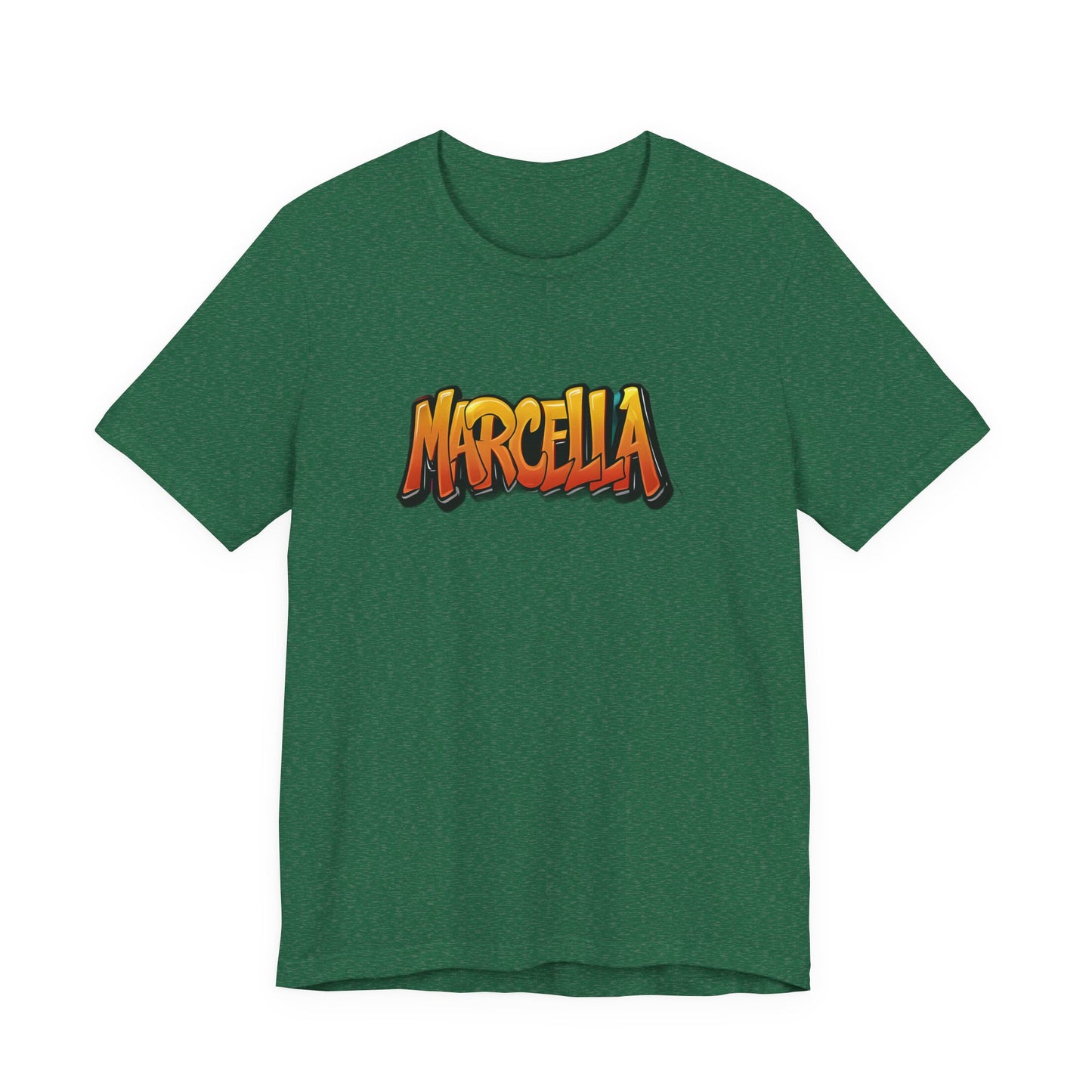 Marcella Graphic Tee, Unisex Short Sleeve Shirt for Casual Wear, Gift for Friends, Summer Outfit, Unique Name Shirt