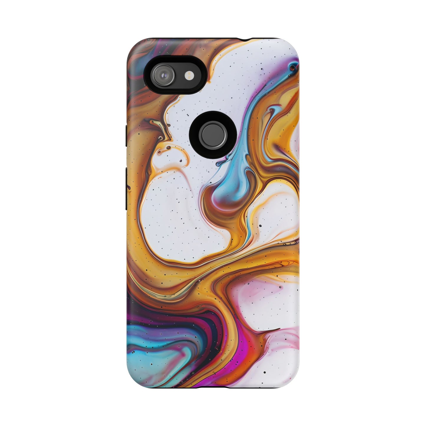 Artistic Phone Case, Tough Cases with Colorful Marble Design