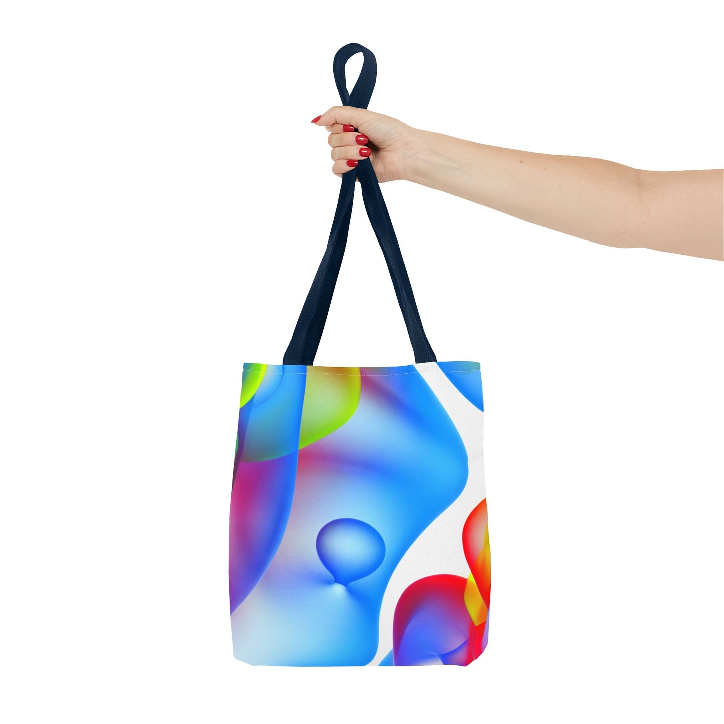 Vibrant Abstract Tote Bag, Colorful Beach Bag, Reusable Grocery Tote, Stylish Everyday Bag, Gift for Art Lovers