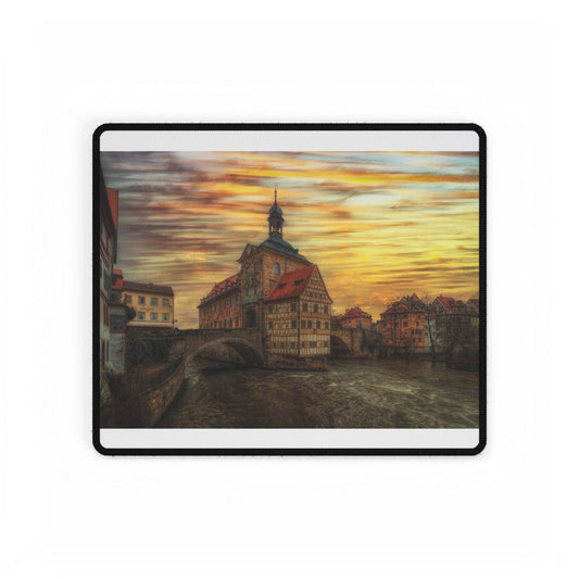Colorful Landscape Desk Mat, Artistic Office Decor, Ideal for Home Office, Unique Gift for Students, Christmas, Birthday, Holiday Decor