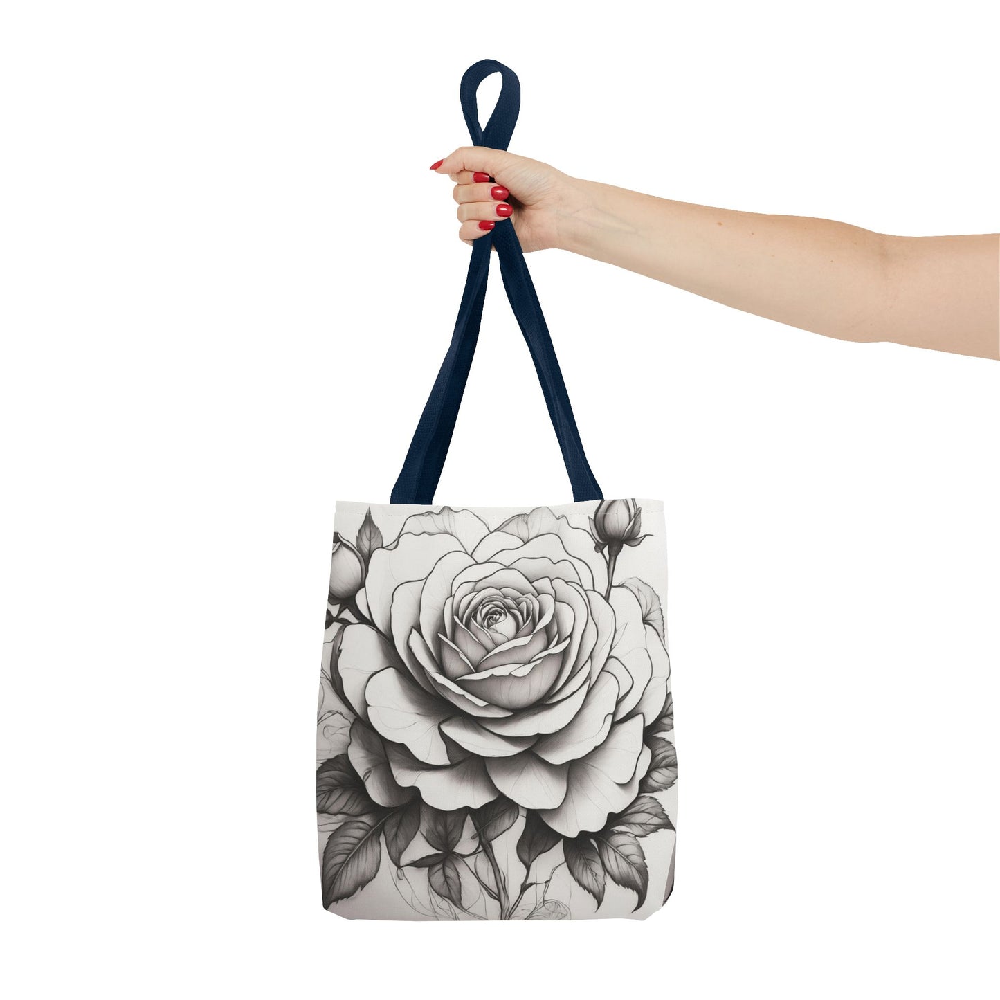 Elegant Floral Tote Bag, Garden Lover Gift, Shopping Bag, Art Print Tote, Mother's Day Gift, Eco-Friendly Canvas Bag