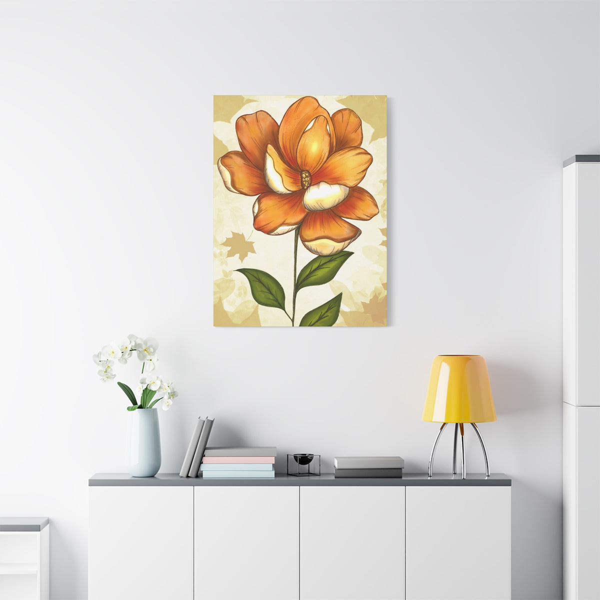 Copy of Matte Canvas, Stretched, 1.25" Tulips Pink and Purple Flowers