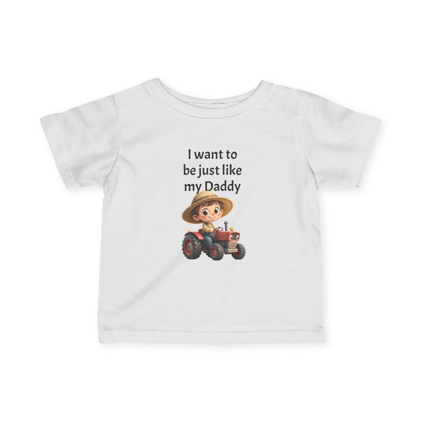 Daddy's Little Helper Tee, Cute Infant T-Shirt, Toddler Shirt, Kids' Clothing, Farm Theme Gift