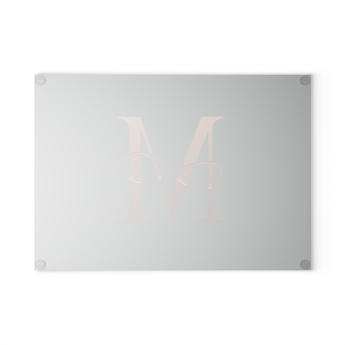 Personalized Glass Cutting Board with Elegant Initial Design, Kitchen Gift, Wedding Gift, Housewarming Gift, Custom Kitchen Decor