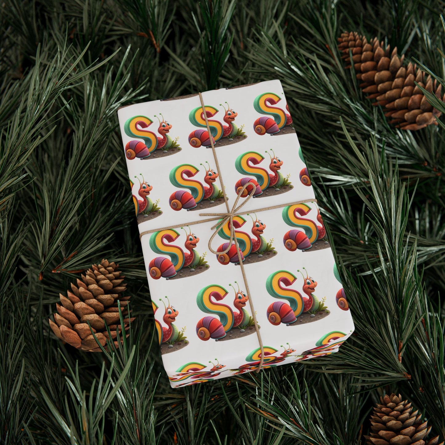 Colorful Snail Wrapping Paper, Fun Holiday Gift Wrap, Creative Present Wrap, Cute Party Supply, Eco-Friendly Wrapping