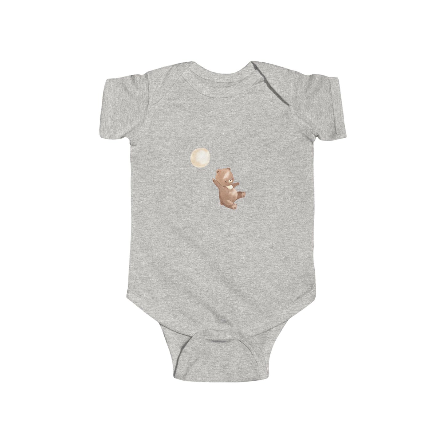 Cute Moonlight Bear Bodysuit for Infants, Baby Shower Gift, Nursery Outfit, Sweet Dreams Clothes, Newborn Onesie