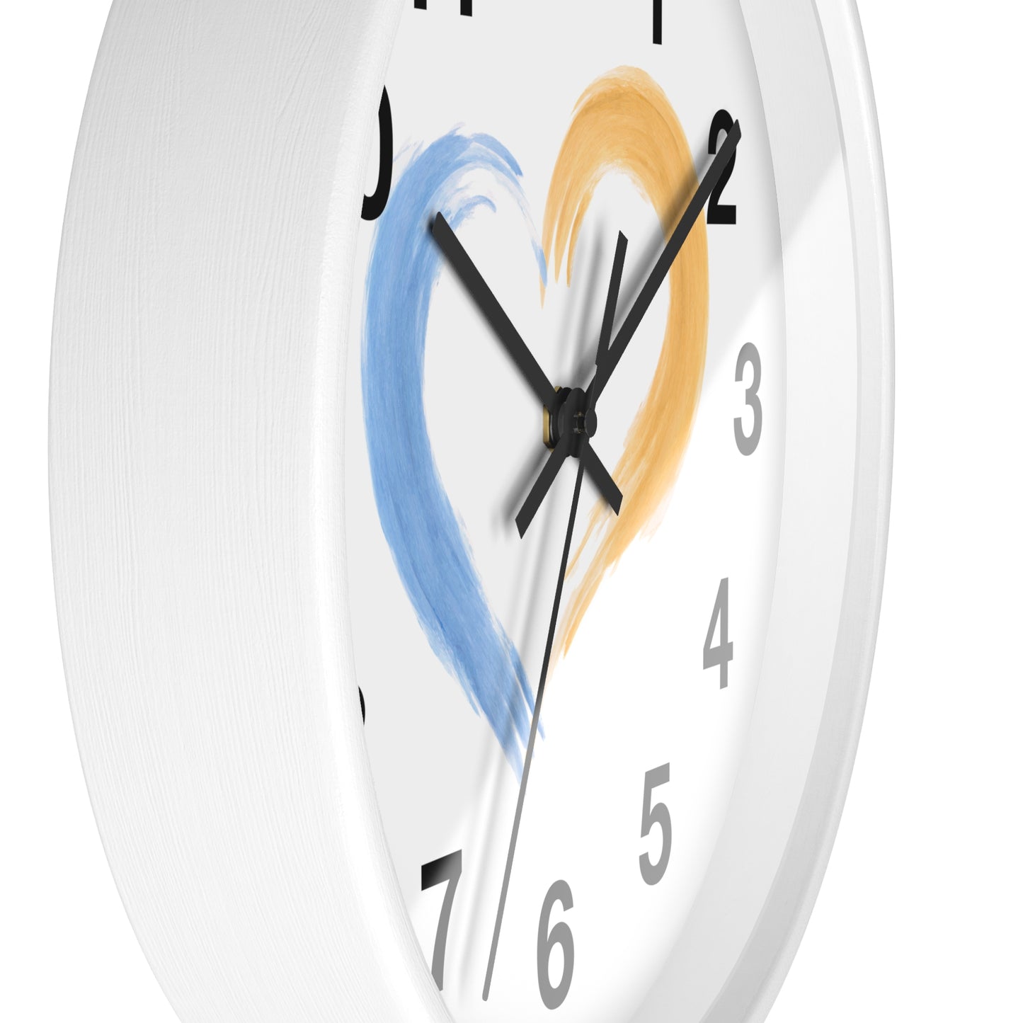 Heart-Shaped Wall Clock, Love Decor, Gift for Couples, Wedding & Anniversary, Home and Office Wall Art, Romantic Timepiece