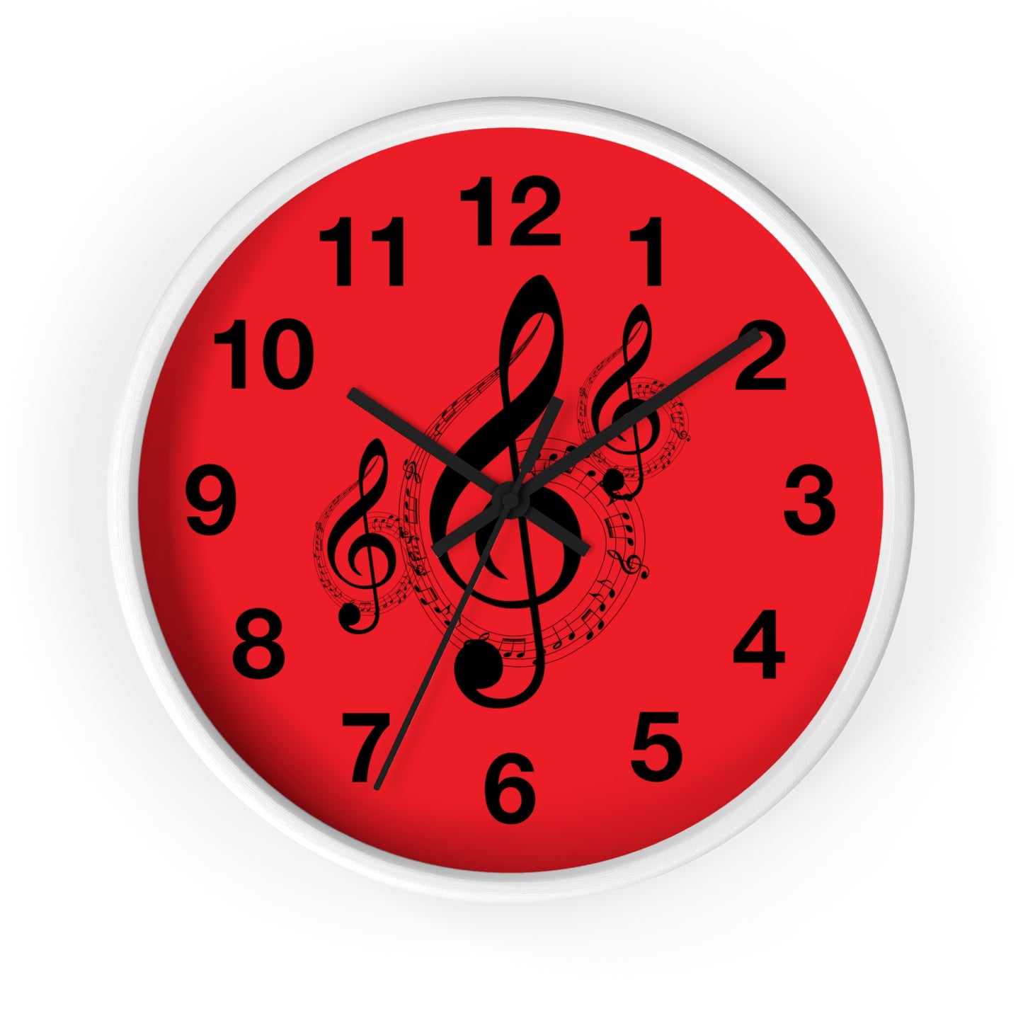 Musical Note Wall Clock - Perfect for Music Lovers, Gift for Musicians