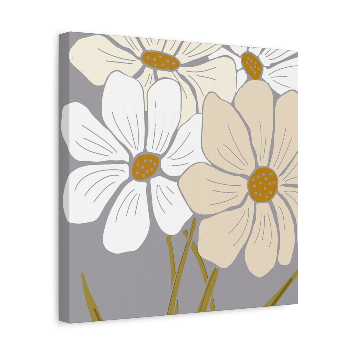 Copy of Copy of Matte Canvas, Stretched, 1.25" Tulips Pink and Purple Flowers