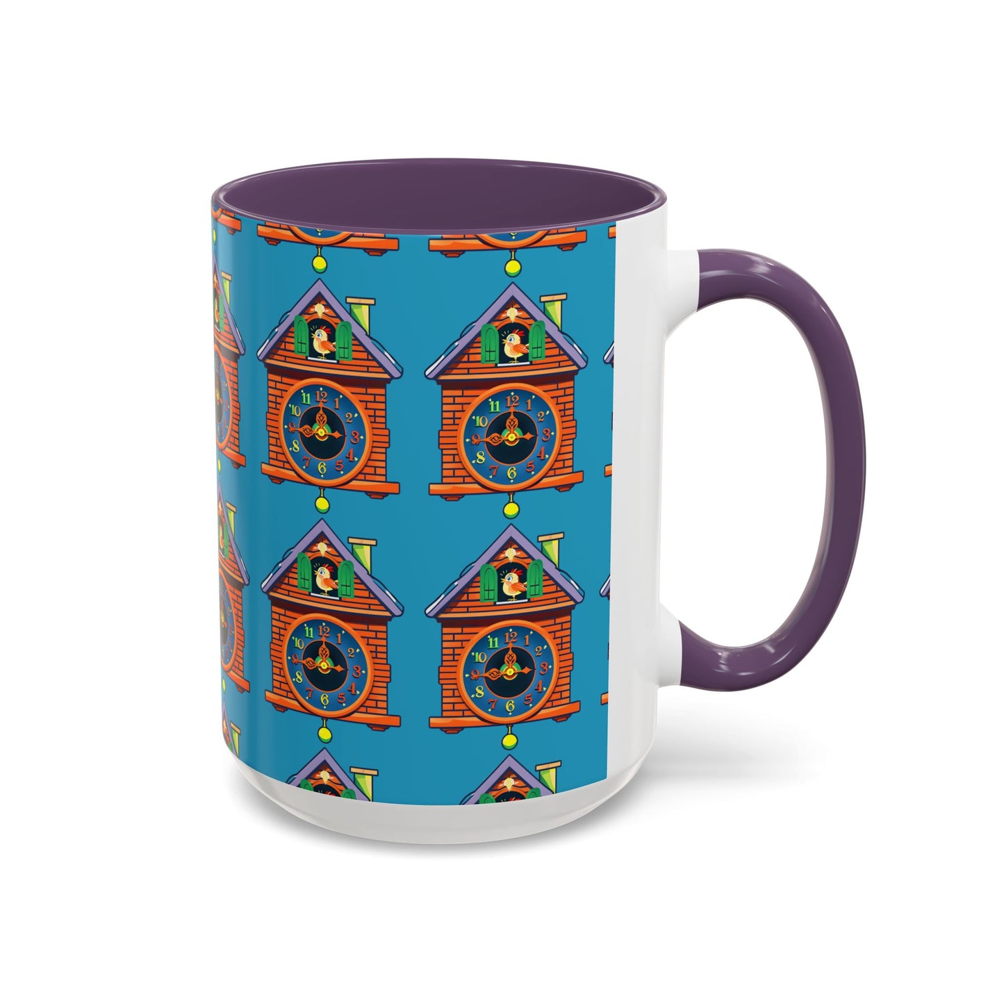 Whimsical Clock House Coffee Mug Unique Gift for Home Decor
