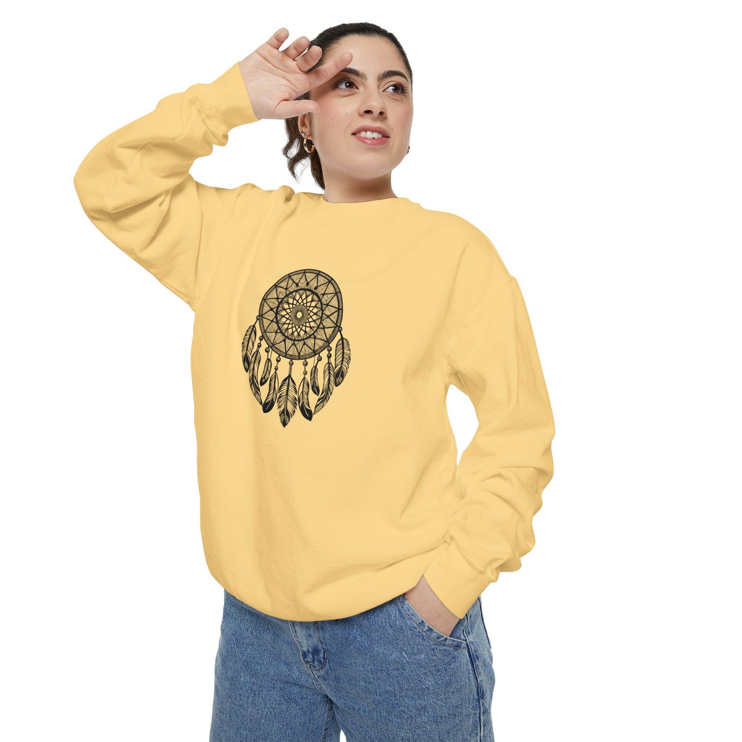 Dreamcatcher Sweatshirt for Cozy Vibes, Perfect Gift for Boho Lovers, Casual Outfits, Fall Style, Relaxing Days