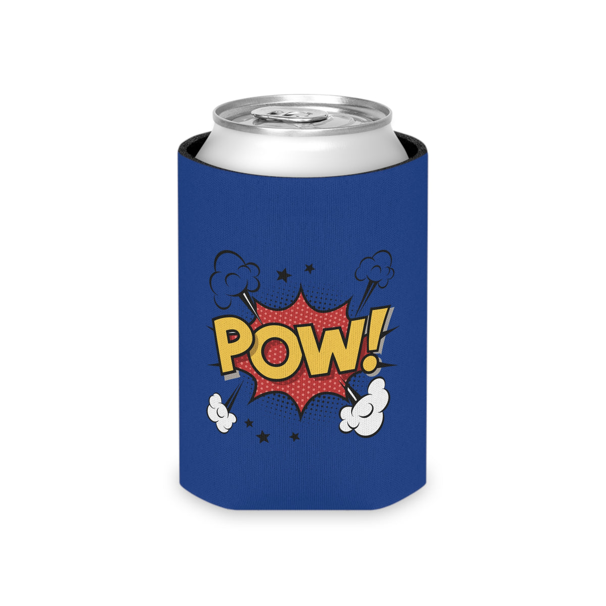 Comic Book Style Beer Can Cooler, Fun Drink Holder, Gift for Gamers, Party Supplies, Summer BBQ Accessory