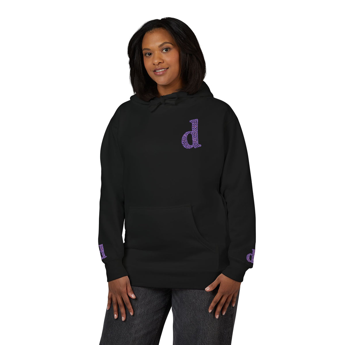 Floral Initial Unisex Fleece Hoodie | Cozy Casual Wear, Gifts for Her, Monogrammed Hooded Sweatshirt, Fall Fashion, Birthday Present