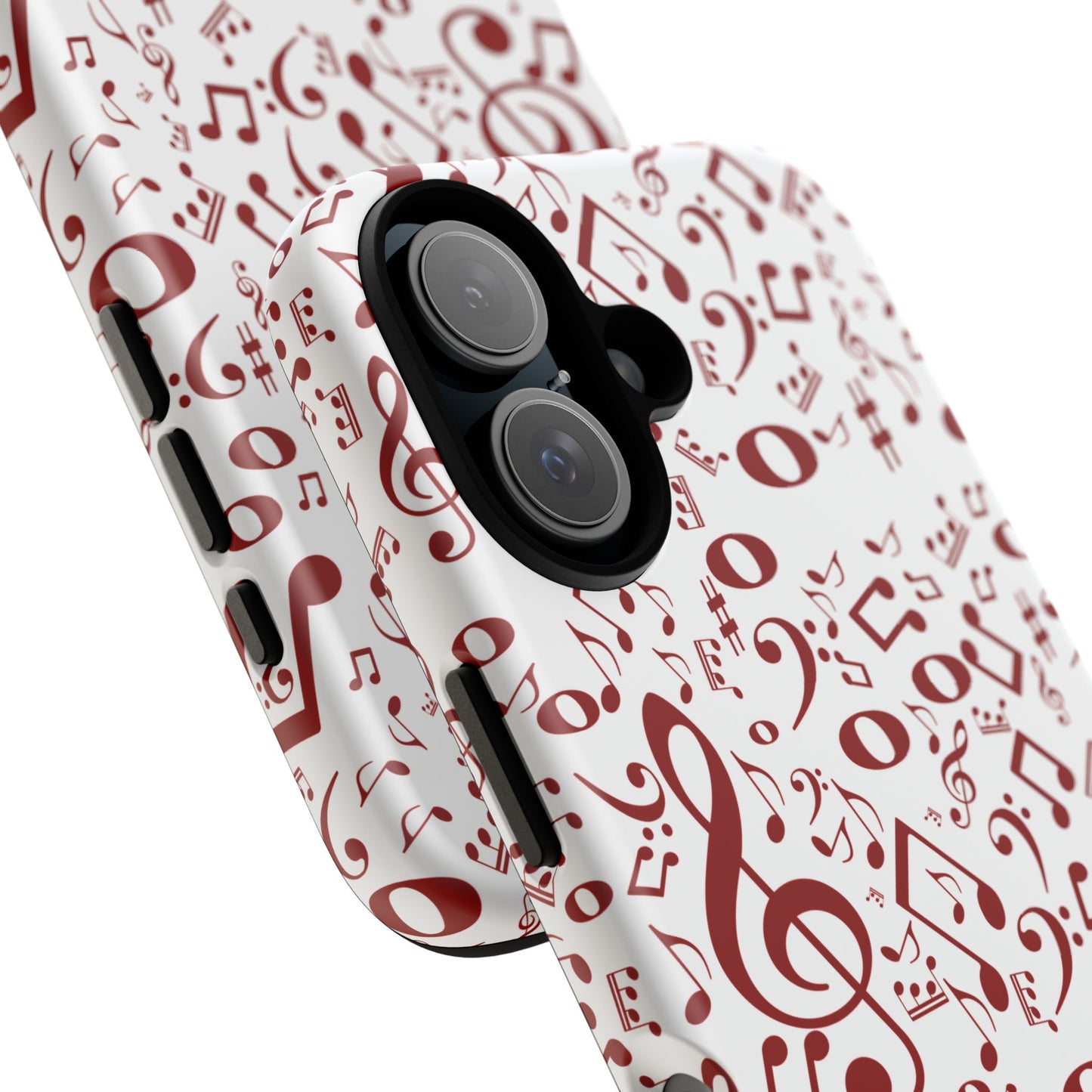 Musical Note Phone Case, Tough iPhone Cover, Gift for Musicians, Customizable, Music Lover's Accessory, Durable Phone Protection