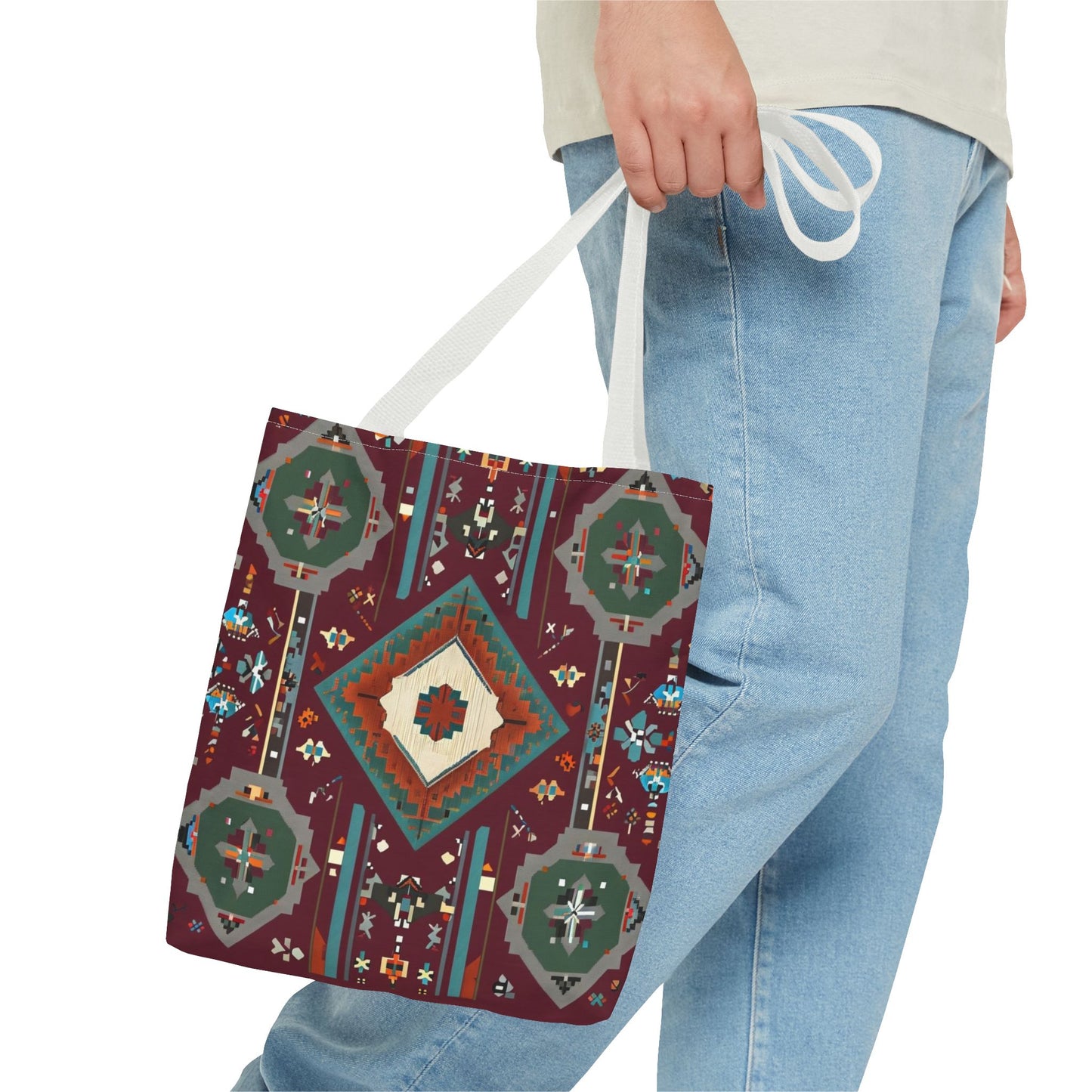 Bohemian Tote Bag, Stylish Reusable Shopping Bag