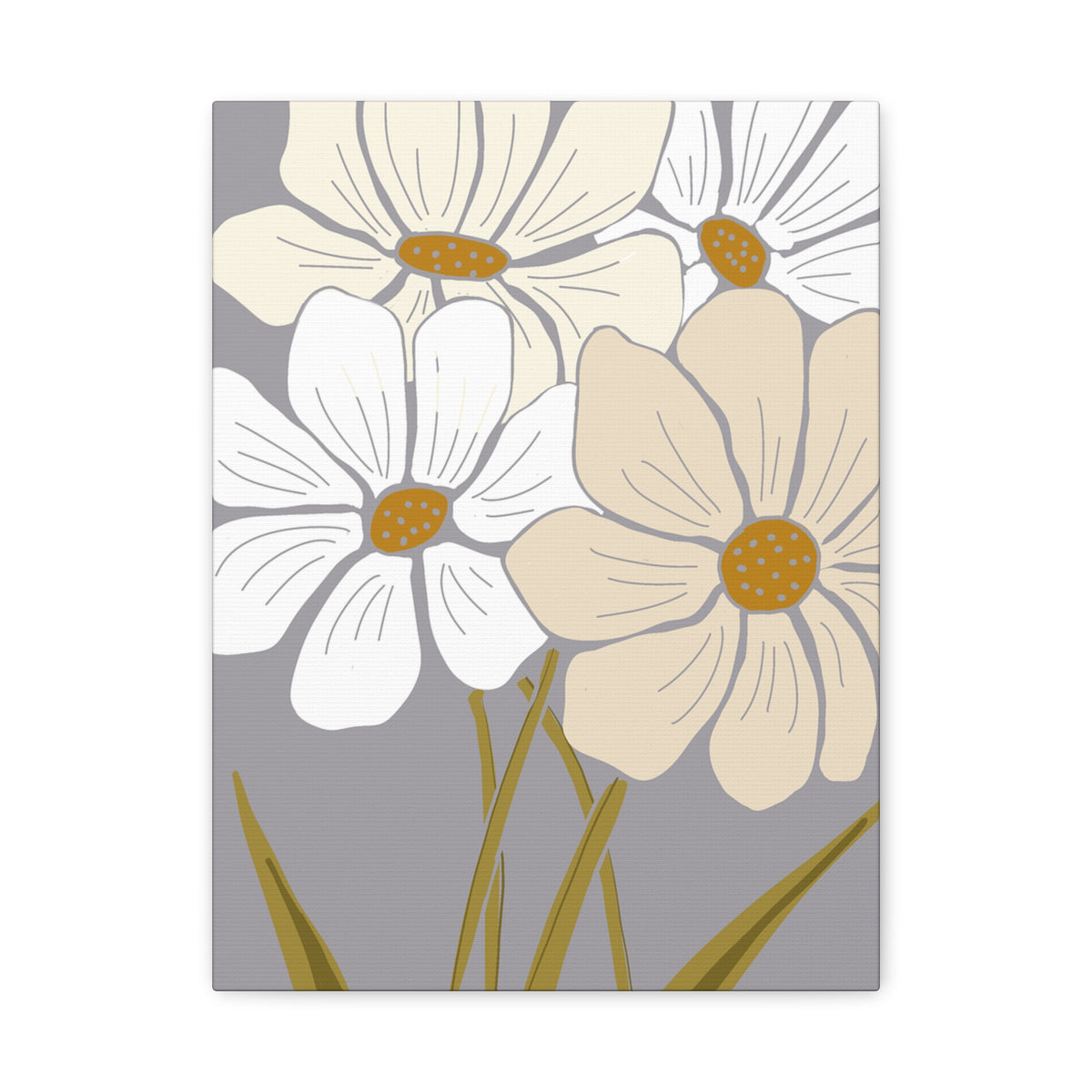 Copy of Copy of Matte Canvas, Stretched, 1.25" Tulips Pink and Purple Flowers