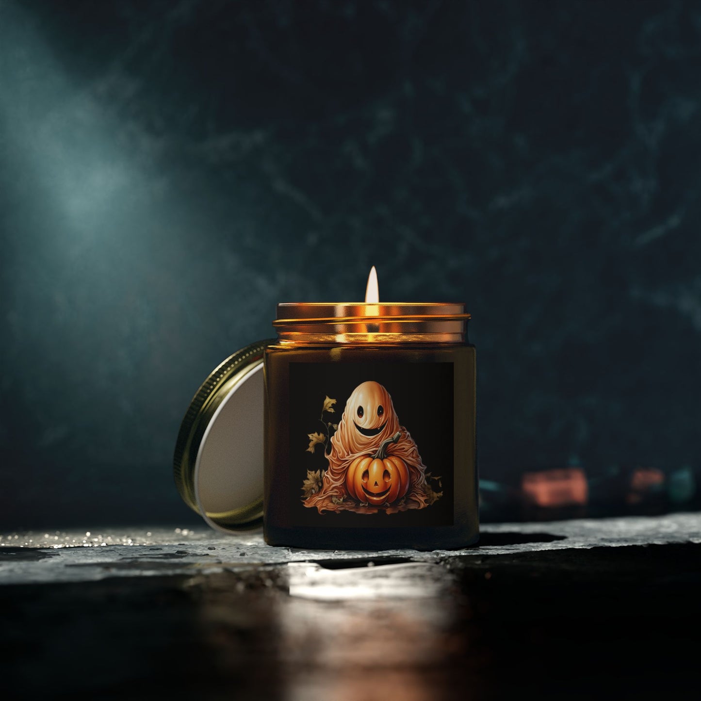 Halloween Scented Candles, Fall Decor, Cozy Home Fragrance, Pumpkin Spice Candle, Spooky Vibes, Autumn Gift