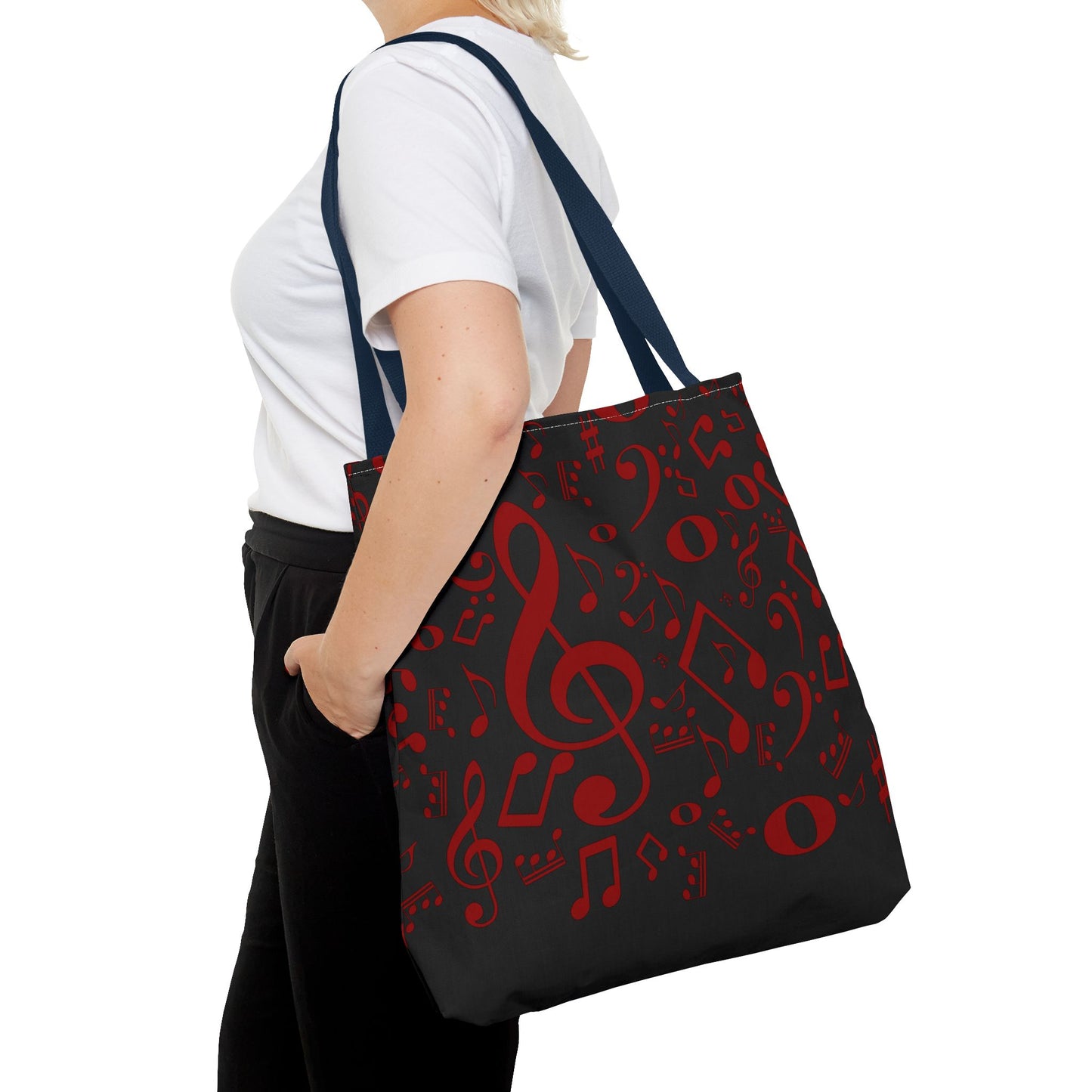 Stylish Music Note Tote Bag, Musical Gifts for Musicians, Eco-Friendly, Concert Accessories, Everyday Use, Unique Gift Idea