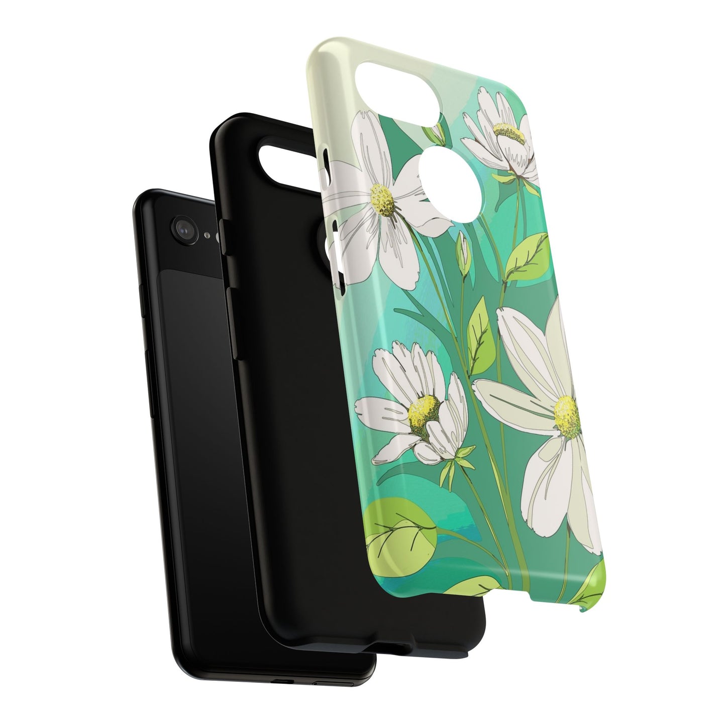 Floral Phone Case, Tough Cases, Flower Design, Nature Inspired, Eco-Friendly Cover, Unique Gift for Her, Spring Accessories