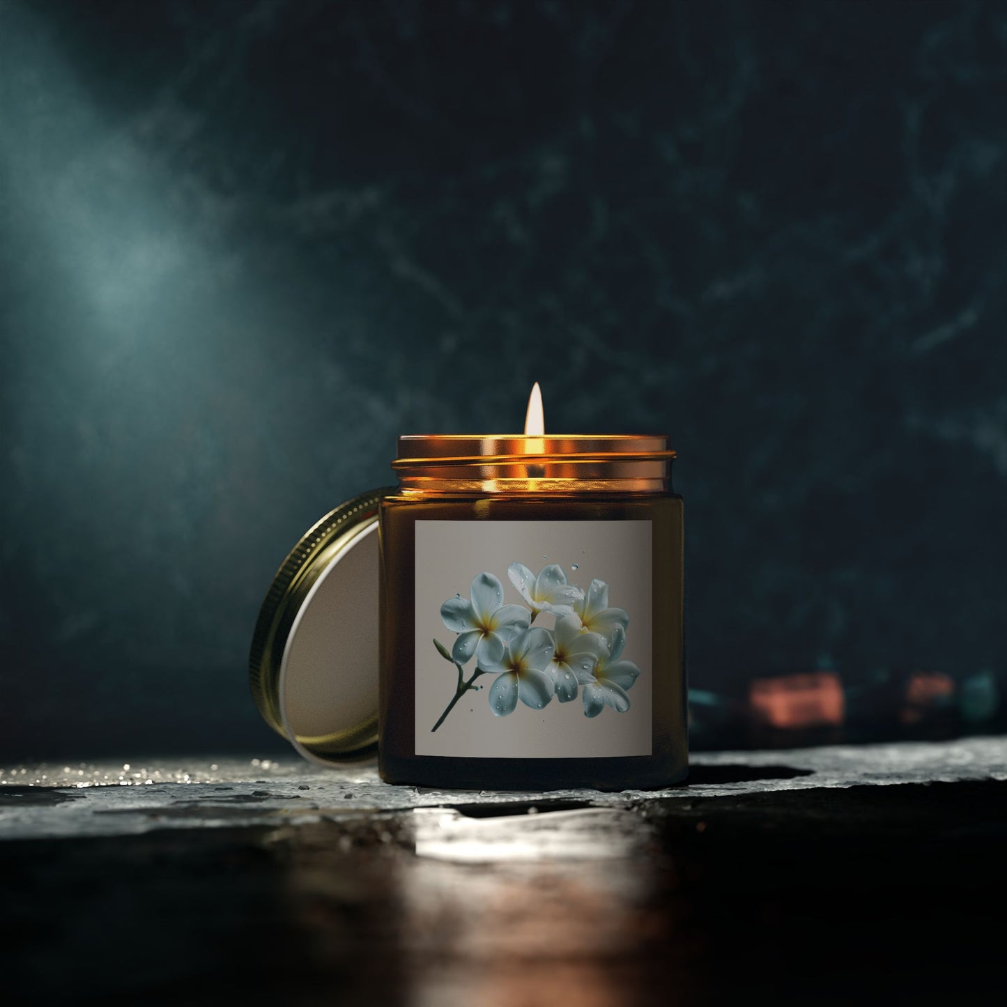 Floral Scented Candles - Coconut Apricot Wax size 4oz and 9oz