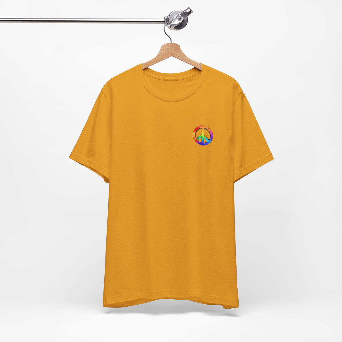 Peace Sign Tie-Dye Tee — Rainbow Hippie Peace Symbol T-Shirt