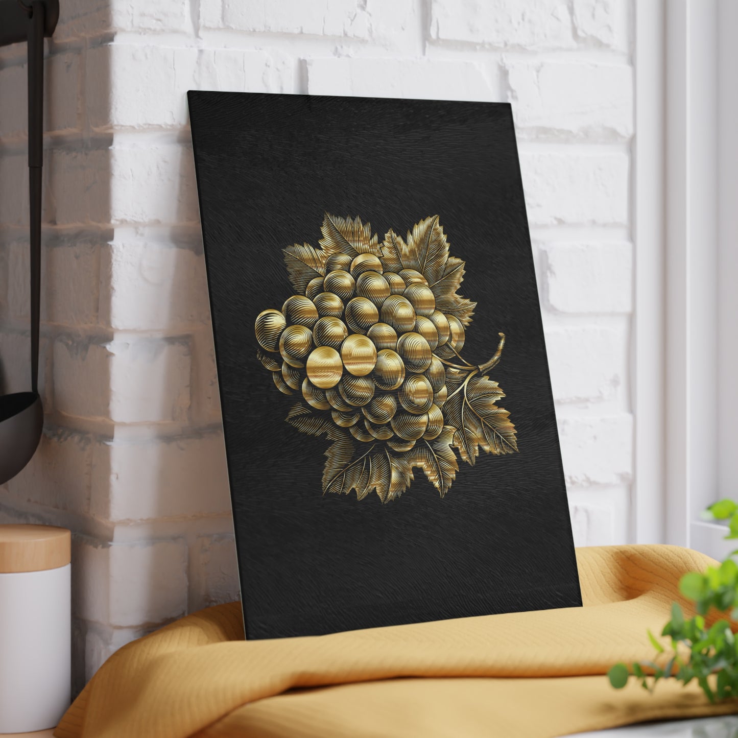 Elegant Grape Glass Cutting Board - Perfect for Cooking, Home Decor, Gifts, Culinary Events, Entertaining