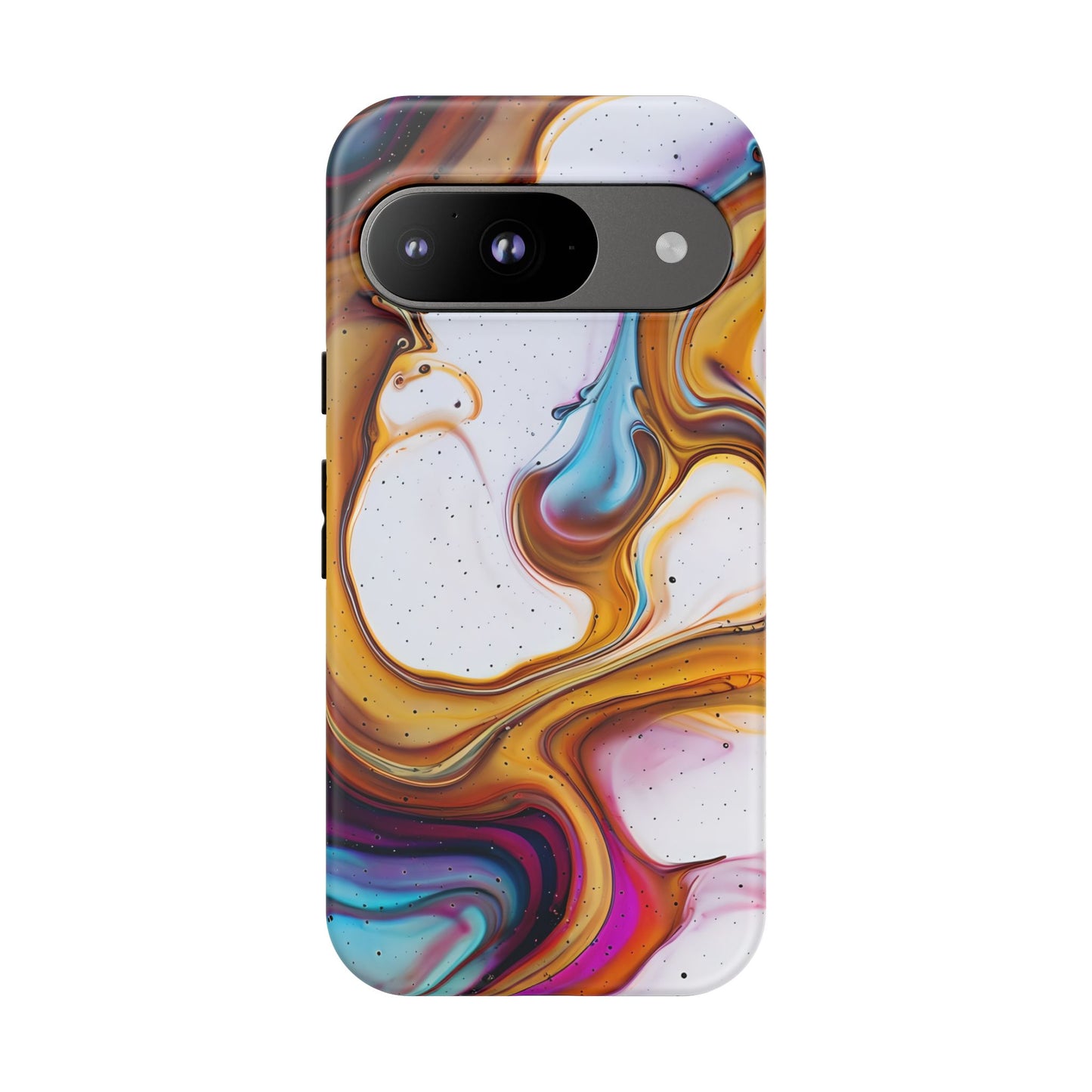 Artistic Phone Case, Tough Cases with Colorful Marble Design