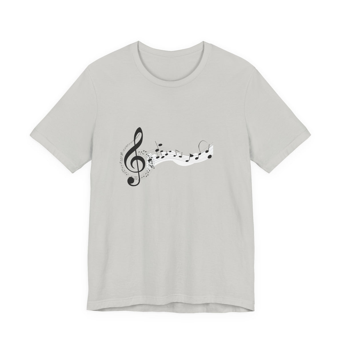Musical Notes Short Sleeve Tee for Music Lovers