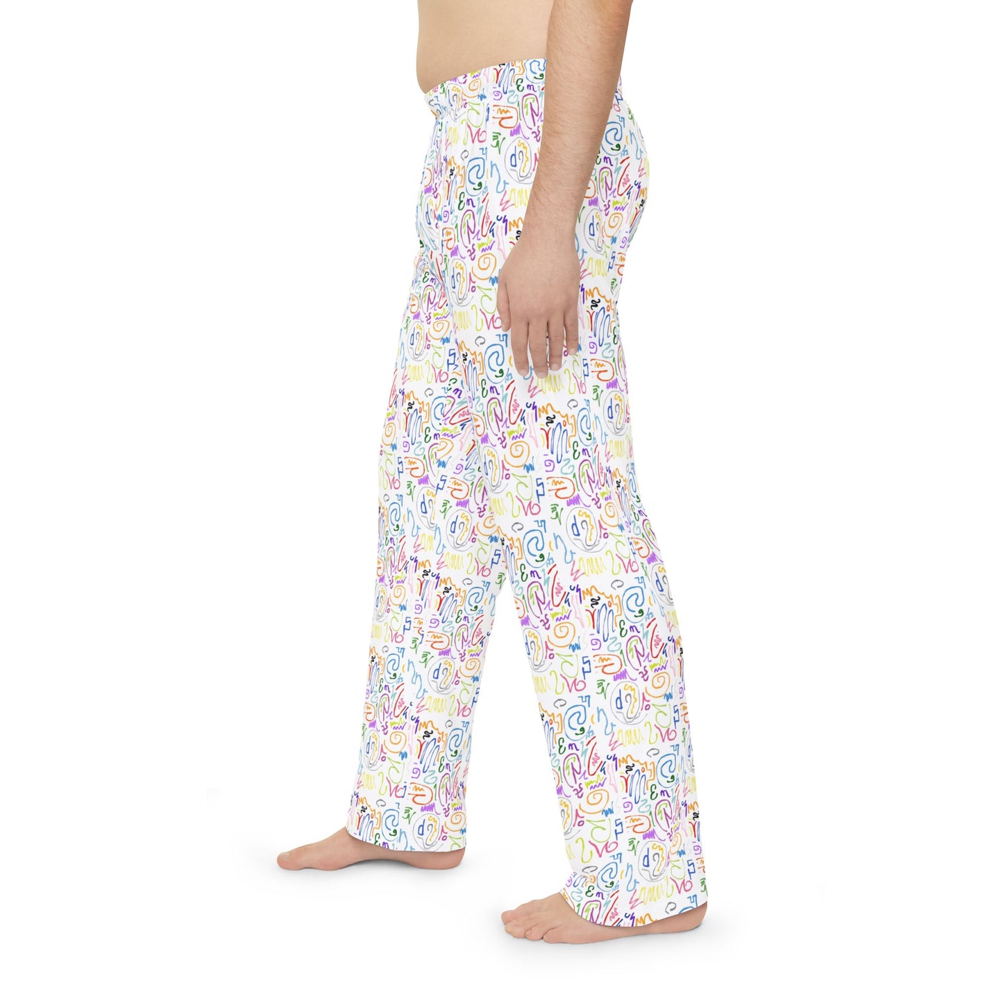 Vibrant Floral Men's Pajama Pants, Cozy Sleepwear, Relaxation Gift, Lounge Pants, Perfect for Holidays & Self-Care