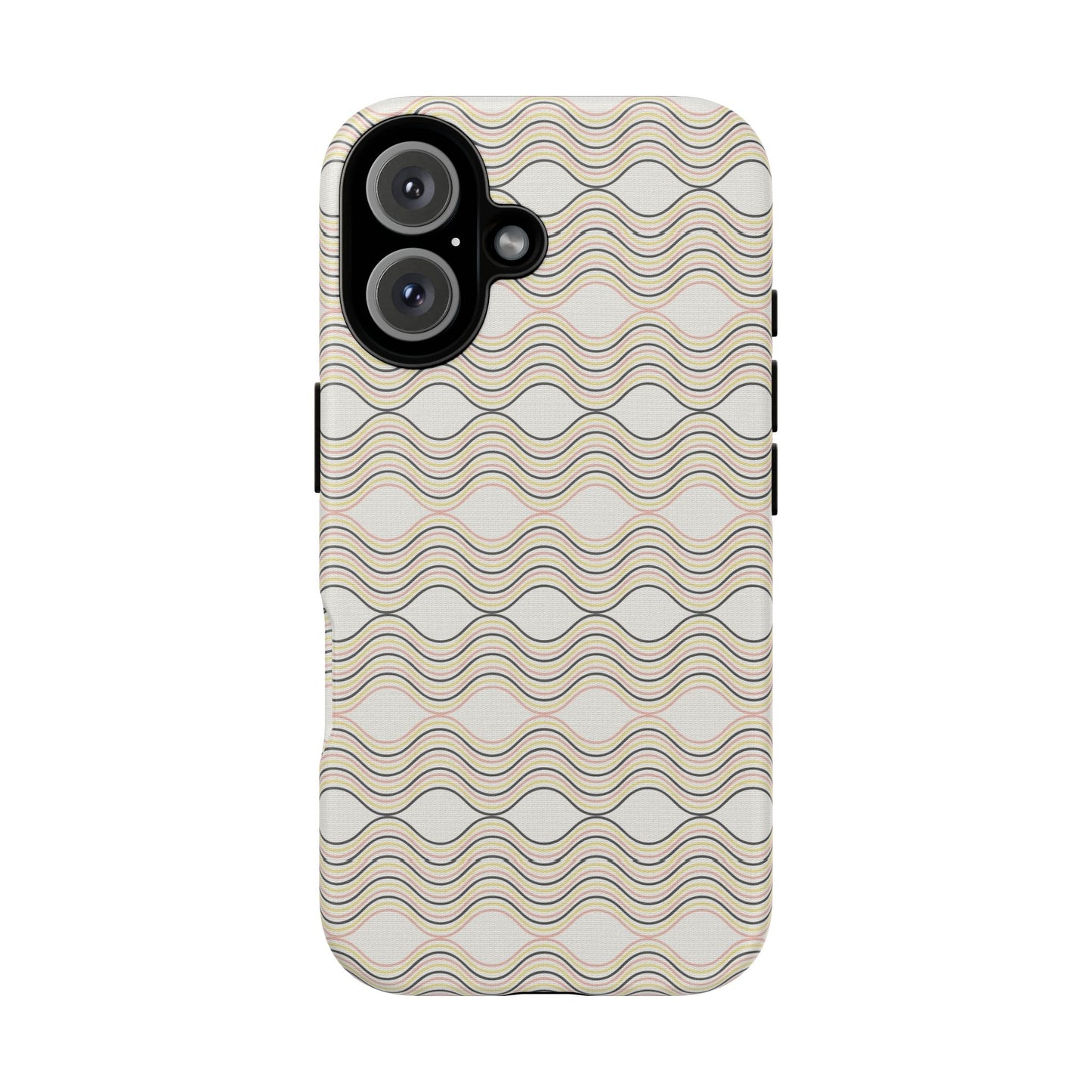 Stylish Phone Case for Tough Protection, Wavy Design, Chic Accessory, Gift for Her, Trendy Tech, Holiday Gift Idea