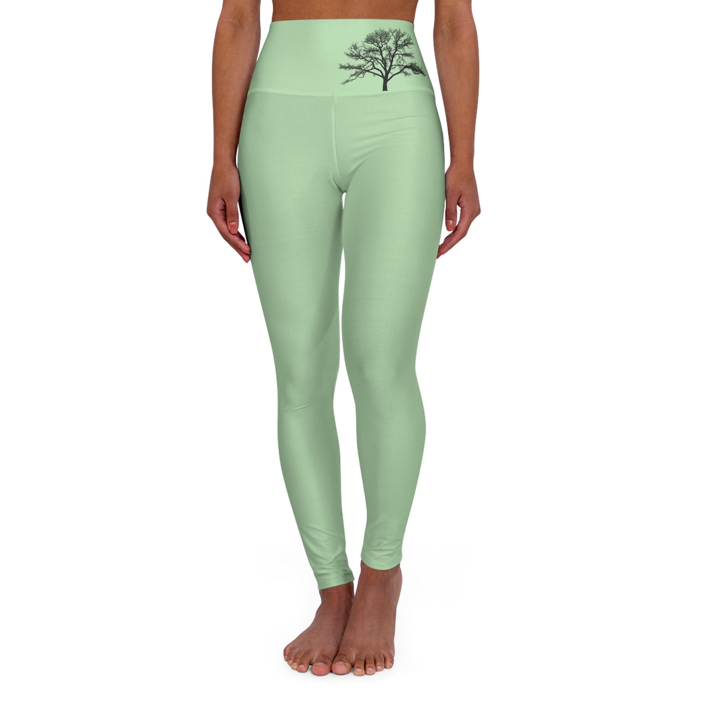 High Waisted Yoga Leggings with Tree Design, Comfortable Activewear, Fitness Apparel, Eco-Friendly Leggings, Yoga Pants for Women, Gym Wear