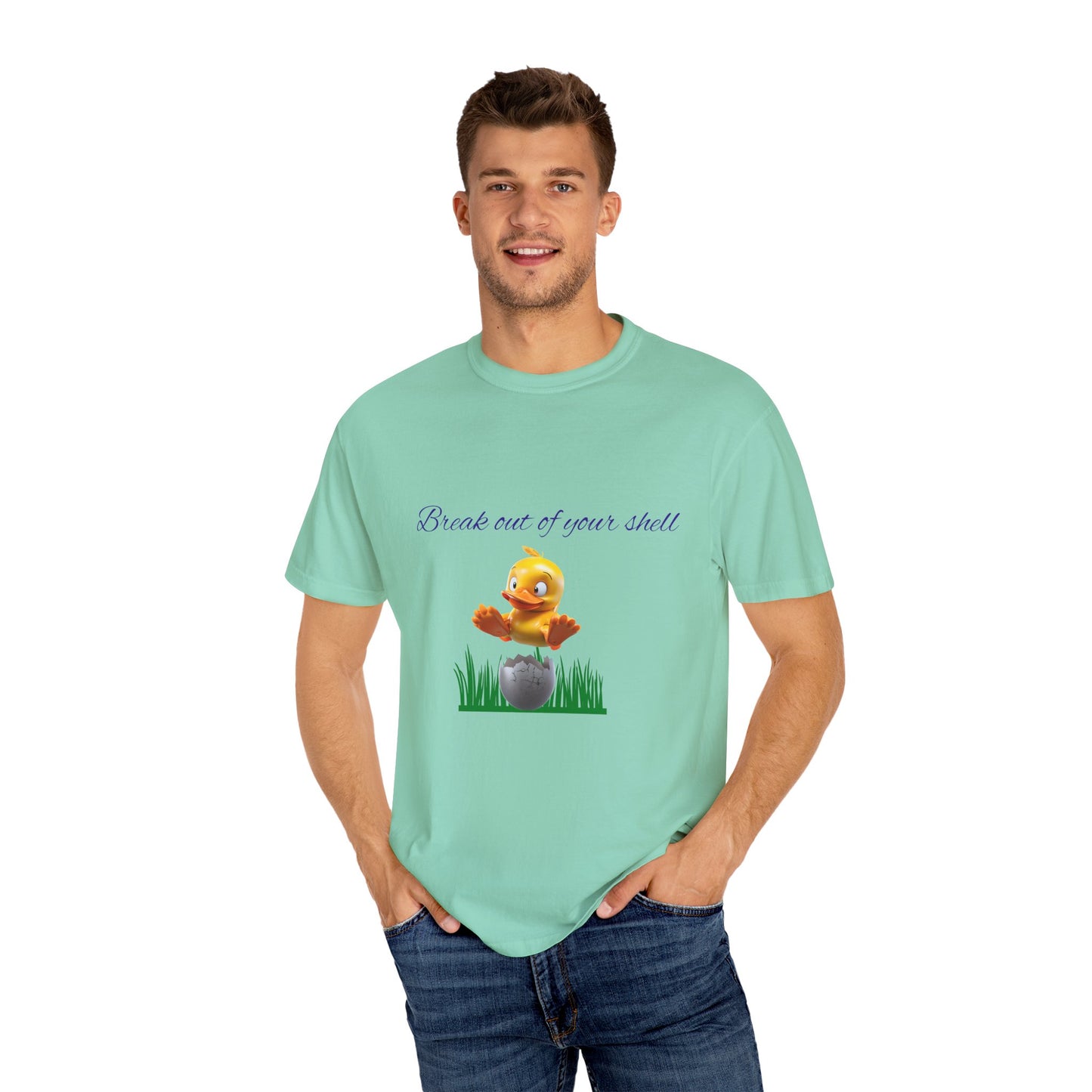 Egg-citing Garment-Dyed T-shirt: Perfect for Easter, Spring Celebrations