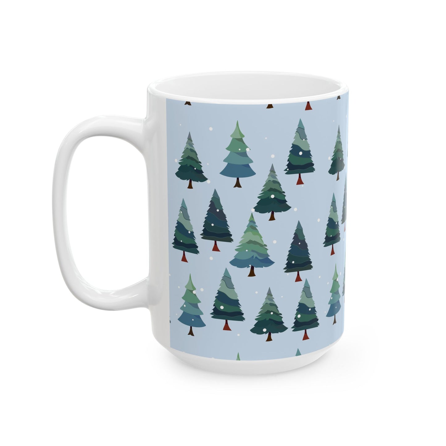 Winter Wonderland Ceramic Mug | Cozy Coffee Cup for Holiday Cheer, Christmas Gift, Nature Lover, Tea Mug, Seasonal Decor