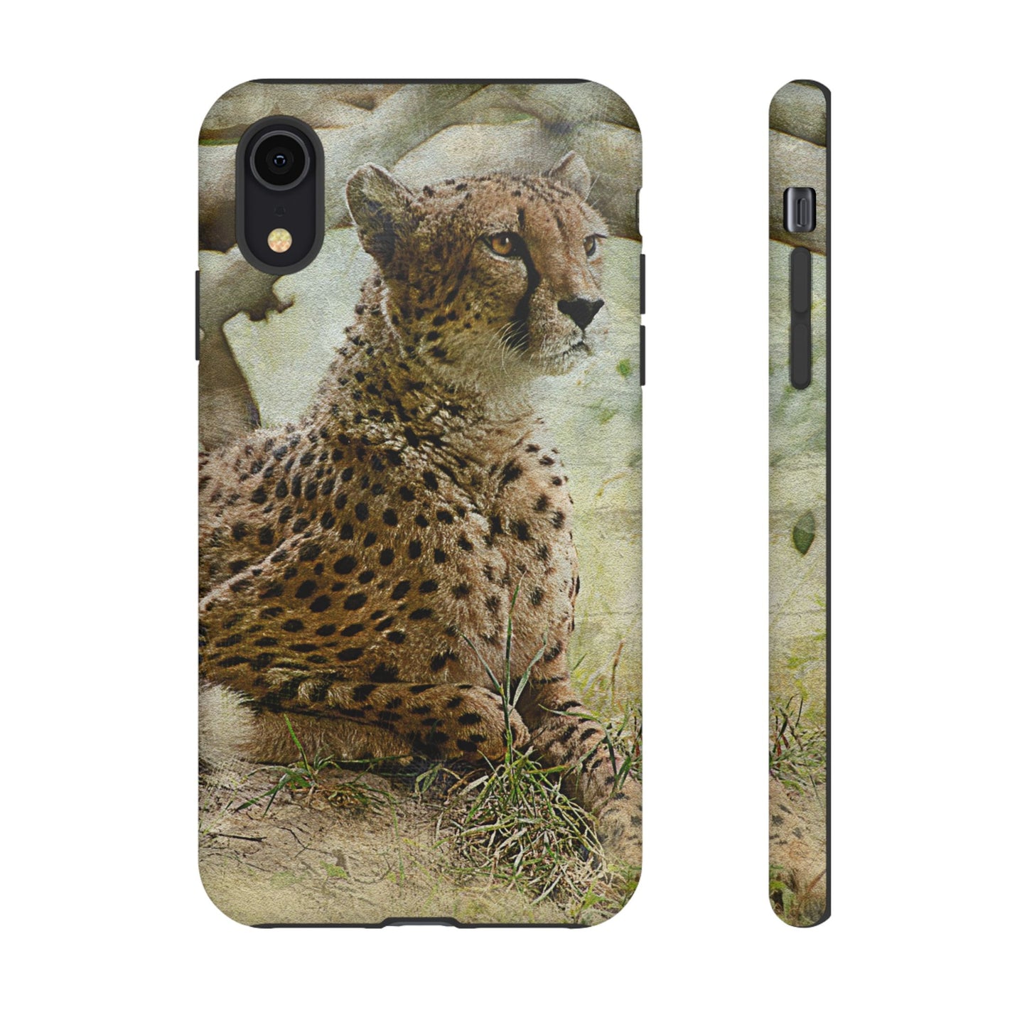 Cheetah Phone Case, Tough Cases, Animal Lover Gift, Wildlife Protection, Eco-Friendly Mobile Cover, Unique Phone Accessory