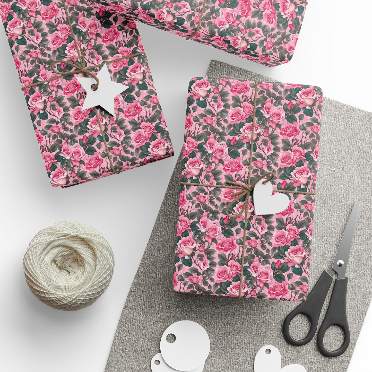 Floral Gift Wrap Sheets, Elegant Wrapping Paper for Birthdays, Holidays, Showers, Weddings, Eco-Friendly Gift Packaging
