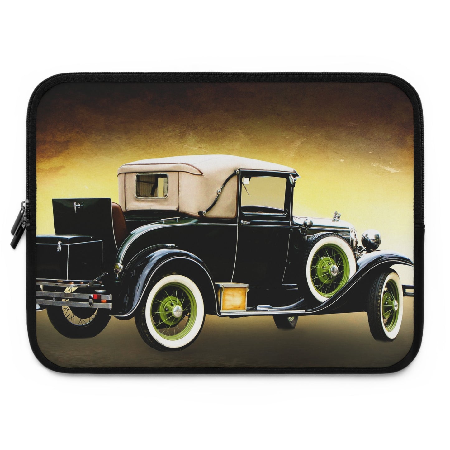 Vintage Car Laptop Sleeve - Perfect Gift for Auto Enthusiasts, Tech Accessories, Travel Essentials, Back to School