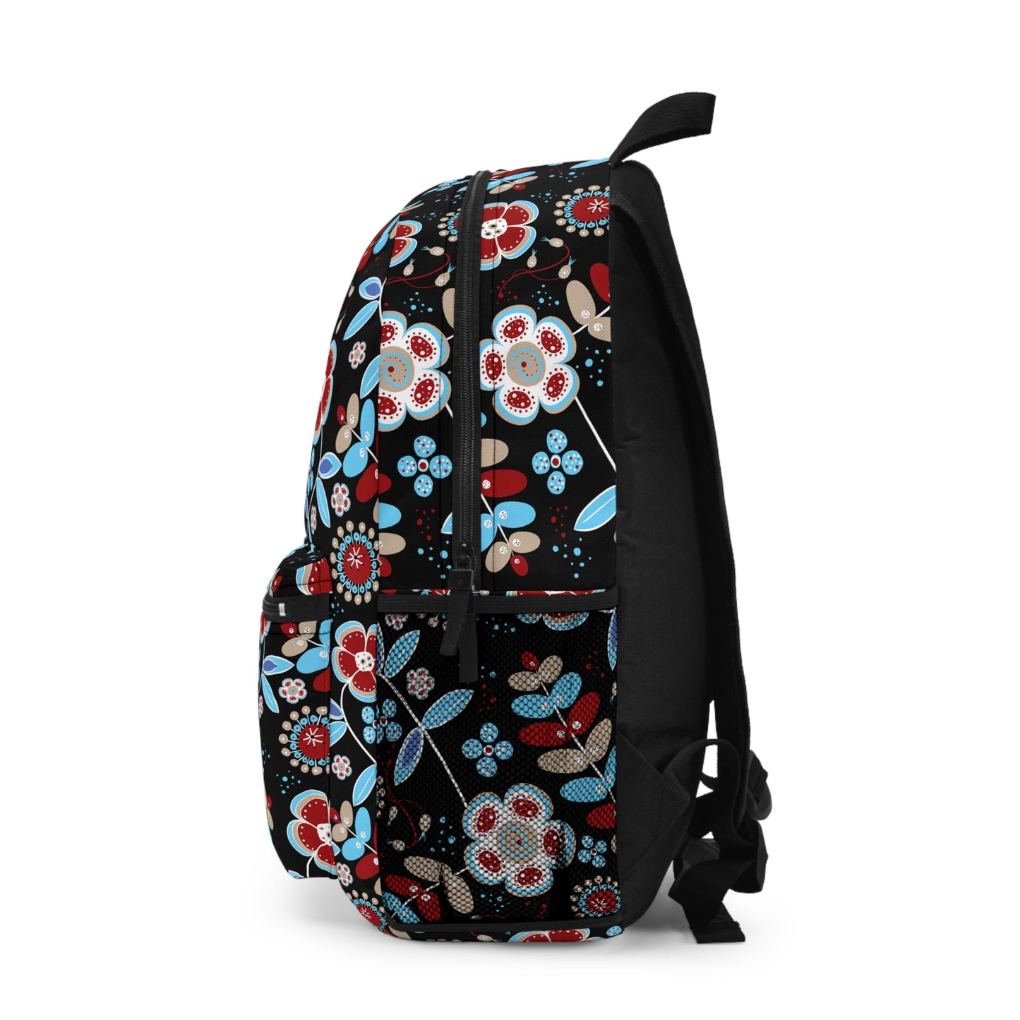 Floral Pattern Backpack, Trendy Rucksack for School, Travel Backpack, Stylish Bookbag, Gift for Her