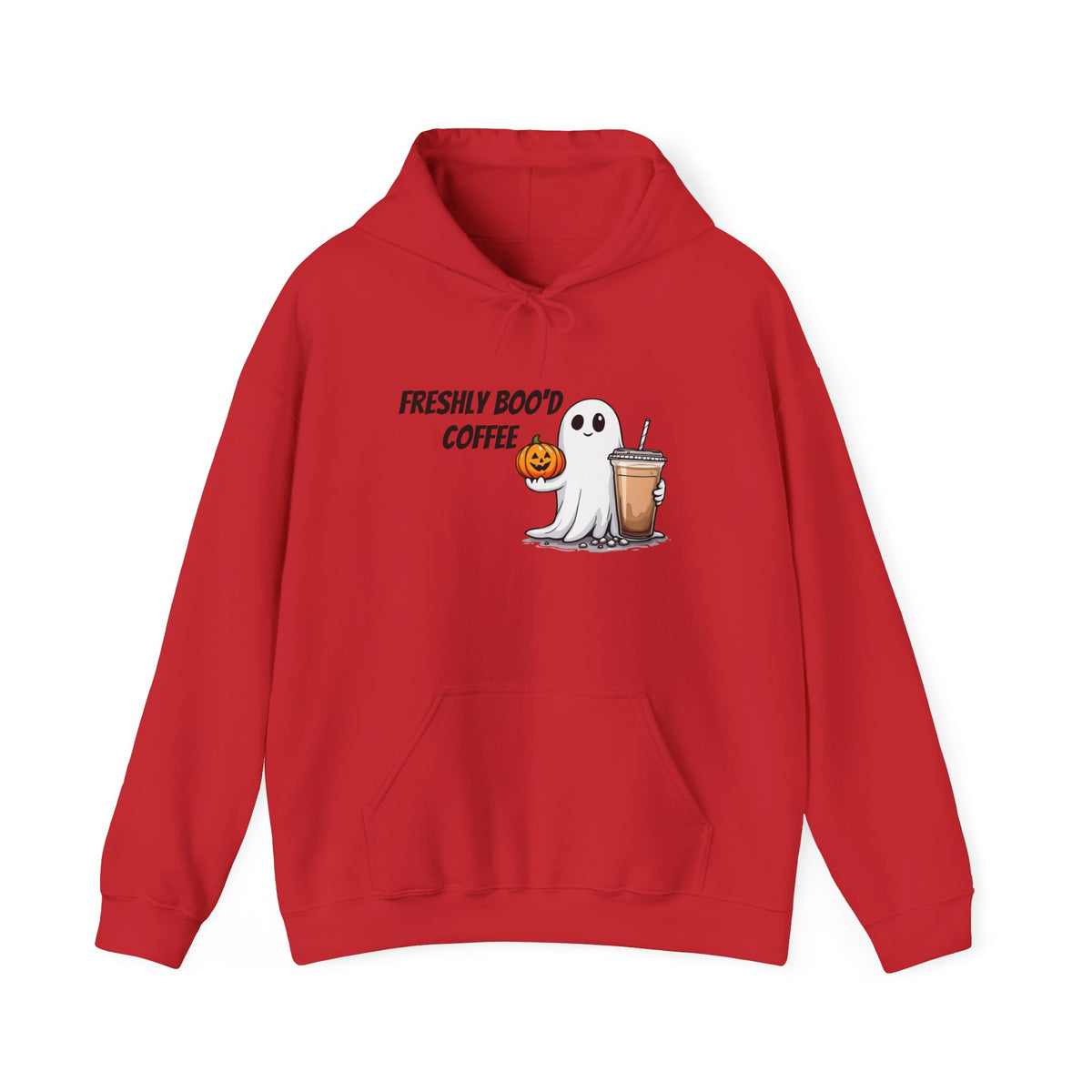 Ghostly Coffee Unisex Hoodie, Halloween Sweatshirt, Cute Fall Apparel, Cozy Casual Wear, Gift for Coffee Lovers, Fun Spooky Style