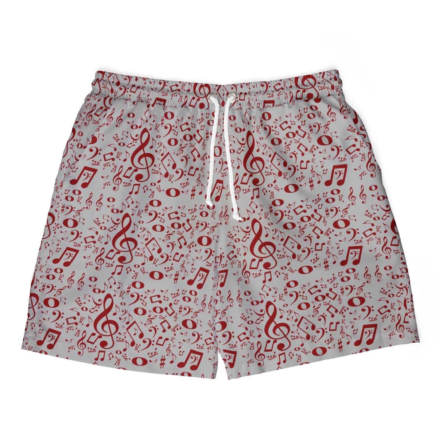 Musical Notes Unisex Swim Shorts, Beachwear, Summer Fun, Music Lover Gift, Pool Party, Vacation Essentials