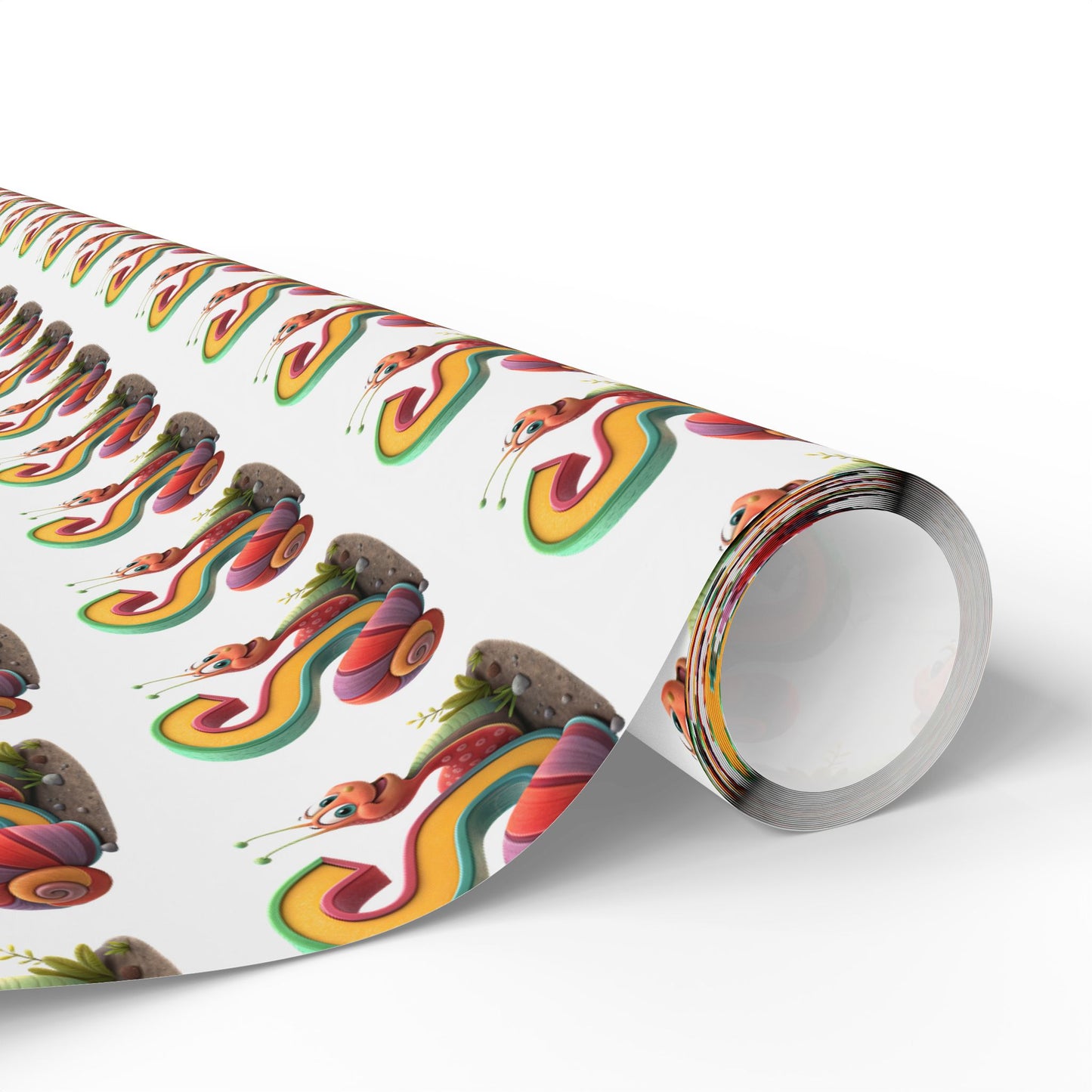 Colorful Snail Wrapping Paper, Fun Holiday Gift Wrap, Creative Present Wrap, Cute Party Supply, Eco-Friendly Wrapping