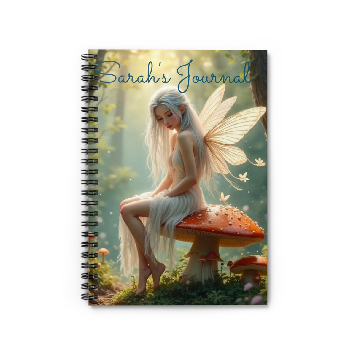 Fairy Spiral Notebook | Enchanted Journal, Gift for Writers, Dreamy Note-taking, Magical Decor, Personalized Stationery