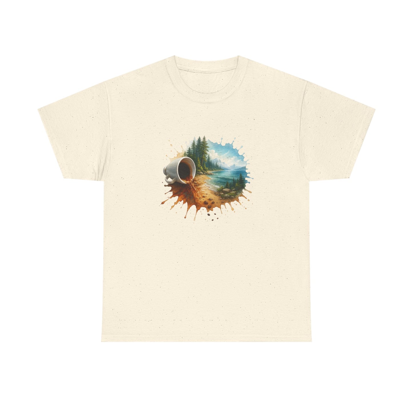 Nature-Inspired Unisex Heavy Cotton Tee, Casual Outfit, Gift for Nature Lovers, Camping Apparel, Outdoor Adventure Shirt