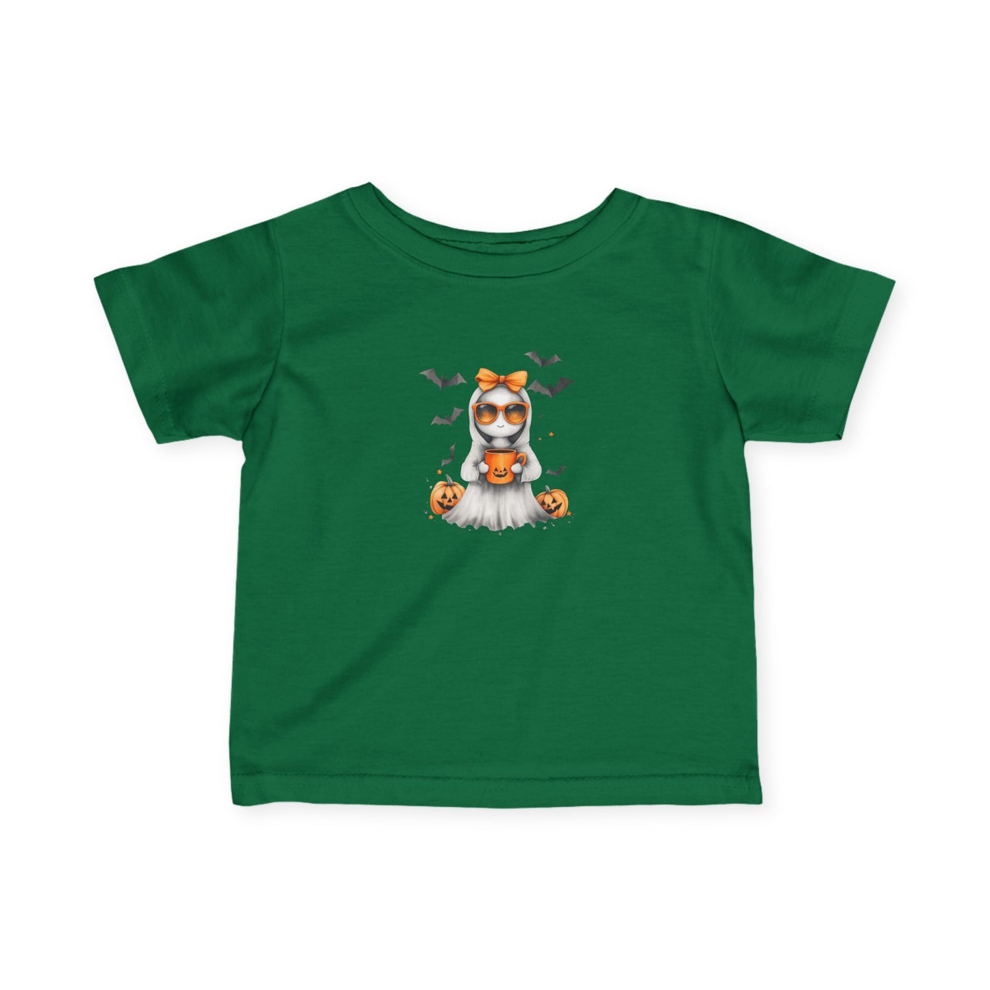Halloween Infant T-Shirt, Cute Pumpkin Ghost Tee, Toddler Halloween Costume, Fall Baby Shirt, Spooky Kids Apparel