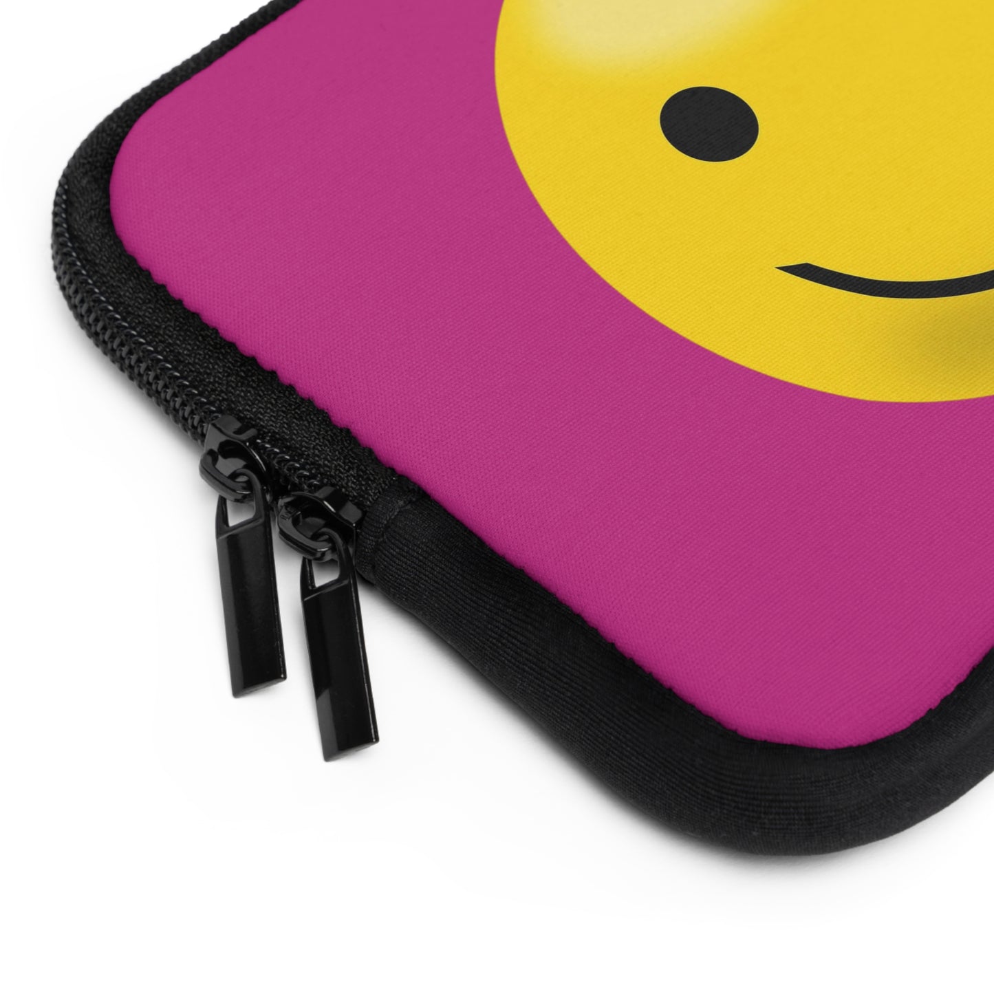 Happy Smiley Laptop Sleeve, Fun Laptop Case, Cute Tech Accessory, Gift for Students, Cheerful Computer Cover, Birthday Present