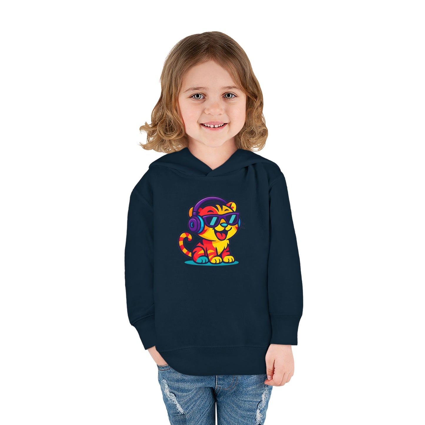 Colorful Tiger Hoodie for Toddlers | Fun Pullover for Kids, Cute Toddler Apparel, Kids' Gift, Birthday Present, Playtime Wear
