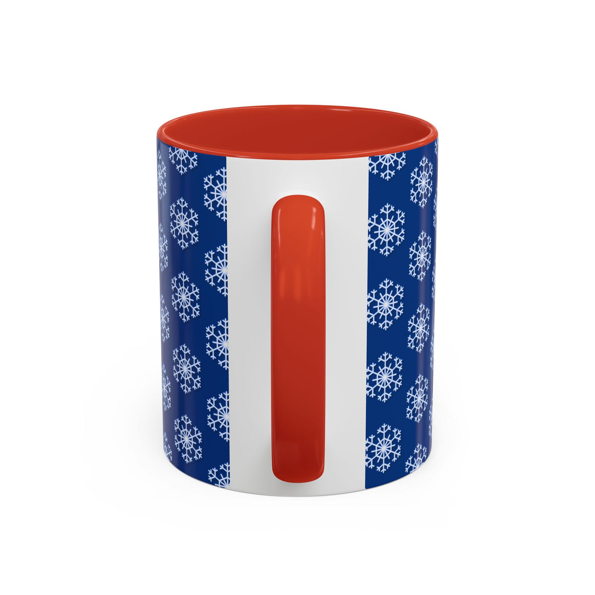 Blue Snowflake Accent Coffee Mug for Winter, Holiday Gift, Cozy Drinkware, Festive Kitchen Decor, Mug for Coffee Lovers, Tea Time Essential